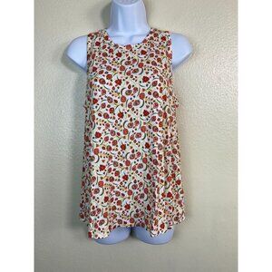 NEW Old Navy Floral Tank Top size Medium Luxe Jersey stretch  Flowy Boho